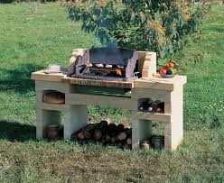 esempio di barbecue con legna