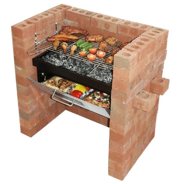 Barbecue in muratura dalla struttura semplice
