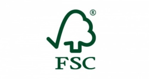 Logo del marchio FSC, certificato di sostenibilità ambientale